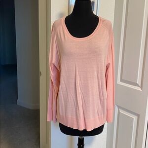 Azure Light Pink Long Sleeve Sweater NWOT